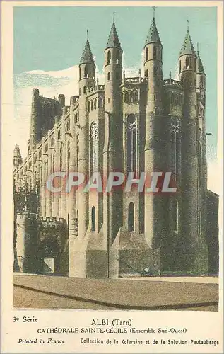 Cartes postales Albi (tarn) cathedrale sainte cecile(ensemble sud ouest)