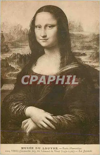 Cartes postales Musee du louvre ecole florentine 1009 vincy (lionnardo da) dit leonard de vinci(1452 1519) la jo