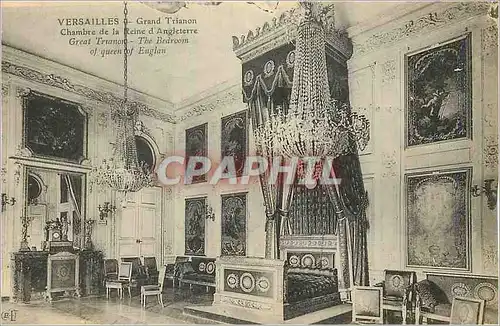 Ansichtskarte AK Versailles grand trianon chambre de la reine d angleterre