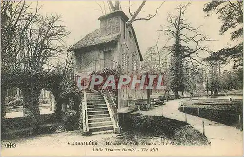 Cartes postales Versailles hameau du petit trianon le moulin