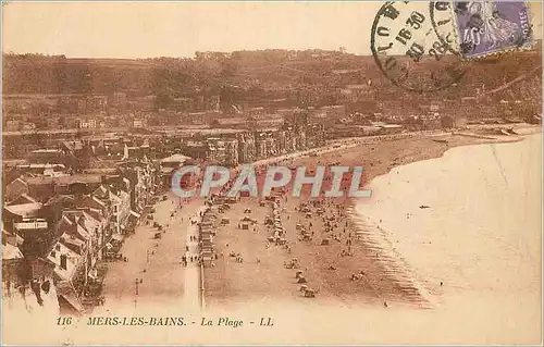 Cartes postales 116 mers les bains la plage