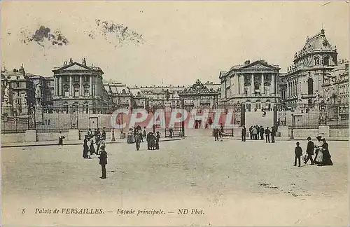 Cartes postales 8 palais de versailles facade principale