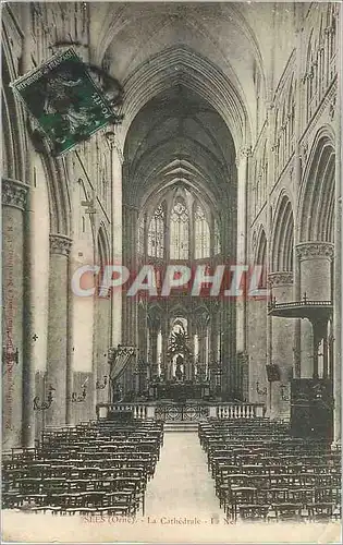 Cartes postales Sees(orne) la cathedrale le nef