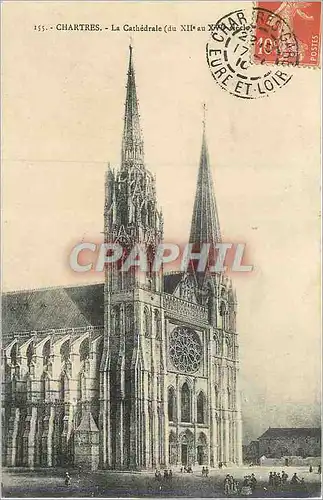 Ansichtskarte AK 155 chartres la cathedrale(du xii au xvi siecle)