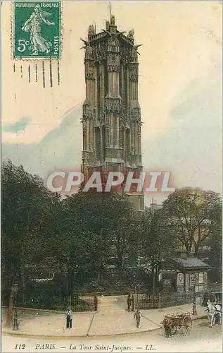 Cartes postales 112 paris la tour saint jacques