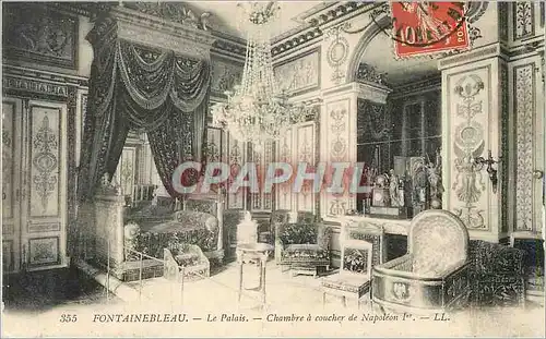 Cartes postales Fontainebleau le palais chambre a coucher de napoleon 1er