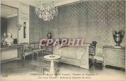 Ansichtskarte AK Versailles le grand trianon chambre de napoleon 1er