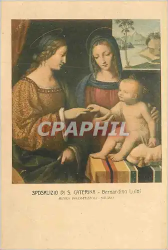 Cartes postales Sposalizio di s caterina bernardino luini