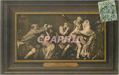 Cartes postales Greuze la malediction paternelle