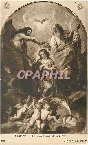 Ansichtskarte AK Rubens la couronnement de la vierge musee de bruxelles