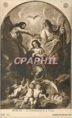 Cartes postales Rubens la couronnement de la vierge musee de bruxelles