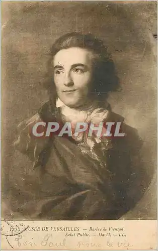 Cartes postales Musee de versailles barere de vieuzail salut public david