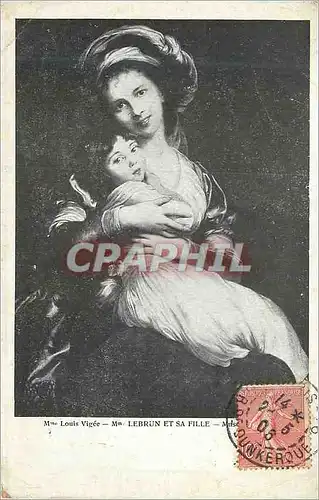 Cartes postales Mme louis vigee mme lebrun et sa fille