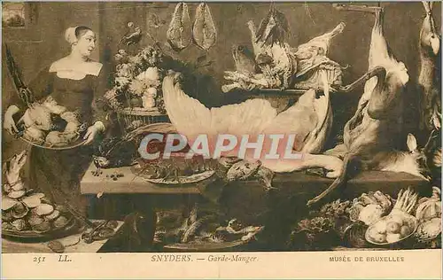 Cartes postales 251 snyders garde manger musee du bruxelles