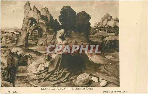 Cartes postales Cleve le vieux le repos en egypte musee de bruxelles