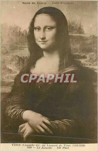 Cartes postales Musee de louvre ecole florentine vinci(lionardo da) dit leonard de vinci(1452 1519) 1009 la joco