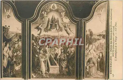 Cartes postales Bruxelles palais des beaux arts (ecole neerlandaise) Bouts L'assomption de la vierge