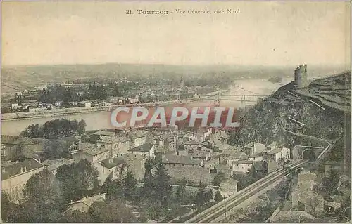 Cartes postales 21 tournon vue generale cote nord