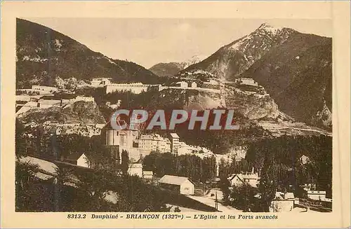 Ansichtskarte AK 8313 2 dauphine briancon(1327m) l eglise et les forts avances