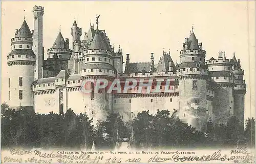 Ansichtskarte AK Chateau de pierrefonds vue prise de la route de villers cotterets