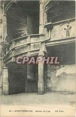 Cartes postales 40 montferrand maison du lys