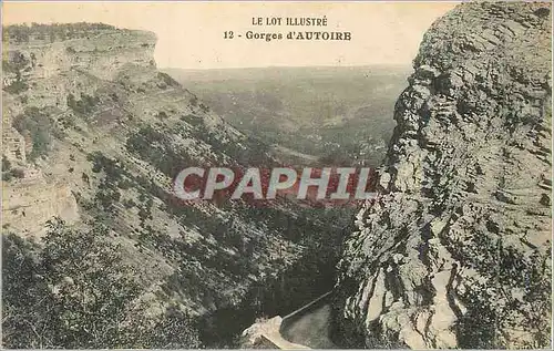 Cartes postales Le lot illustre 12 gorges d autoire