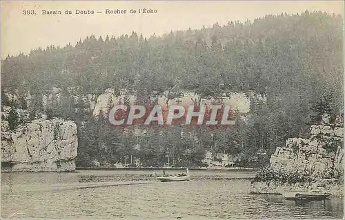 Cartes postales 393 bassin du doubs rocher de l echo