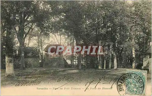 Cartes postales Versailles parc du petit trianon la porte du hameau