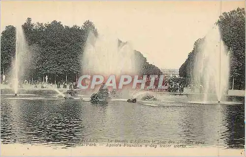 Cartes postales Versailles le bassin d apollon le jour des grandes caux