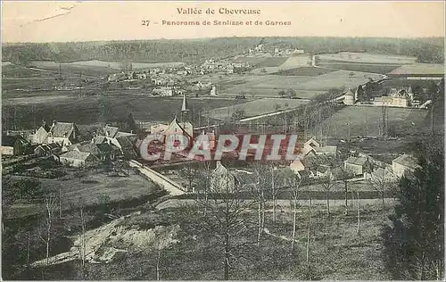 Cartes postales Vallee de chevreuse 27 panorama de senlisse et de garnes