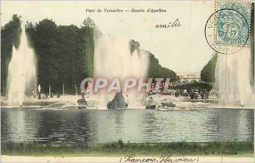 Cartes postales Parc de versailles bassins d apollon