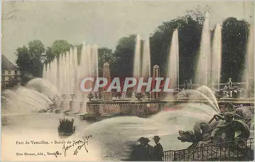 Cartes postales Parc de versailles bassins de neptune