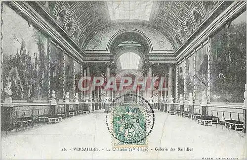 Cartes postales 46 versailles le chateau(1er etage) galerie des batailles