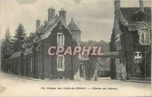 Cartes postales 125 abbaye des vaux de cernay l entree du chateau