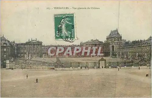 Cartes postales 167 versailles vue generale du chateau