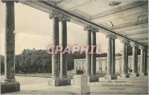 Cartes postales 453 versailles palais du grand trianon le peristyle