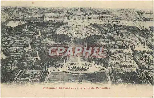 Ansichtskarte AK Panorama du parc et de la ville de versailles