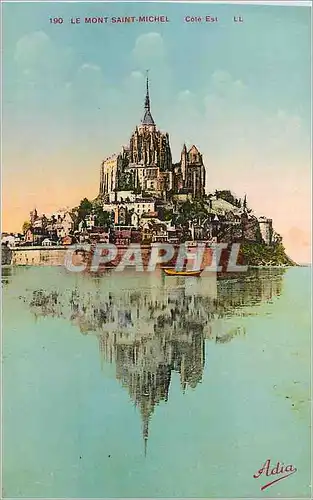 Cartes postales 190 le mont saint michel cote est