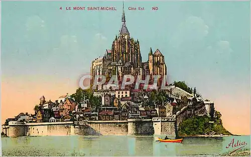 Cartes postales 4 le mont saint michel cote est