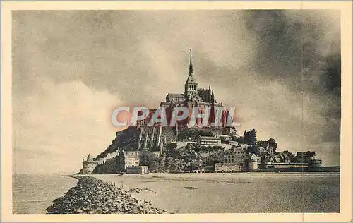 Cartes postales 18 abbaye du mont st michel vue generale face sud