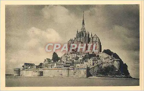 Cartes postales 8 abbaye du mont st michel vue generale face est