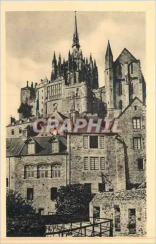 Ansichtskarte AK 44 abbaye du mont st michel vue des remparts