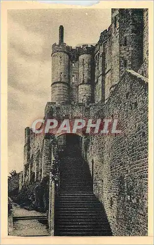 Cartes postales 9 abbaye du mont st michel le grand degre et le chatelet