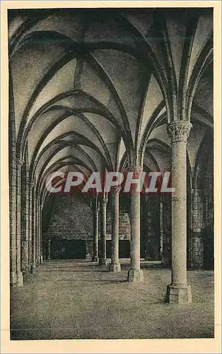 Cartes postales 35 abbaye du mont st michel salle des hotes