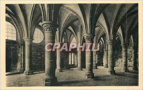 Cartes postales 36 abbaye du mont st michel salle des chevaliers
