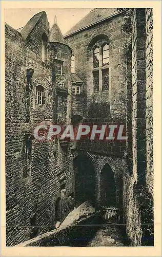 Cartes postales 41 abbaye du mont st michel cour de la merveille