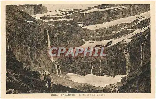 Cartes postales 206 gavarnie interieur du cirque