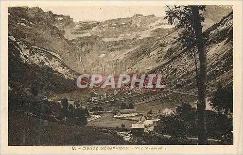 Cartes postales 8 cirque de gavarnie vus d ensemble