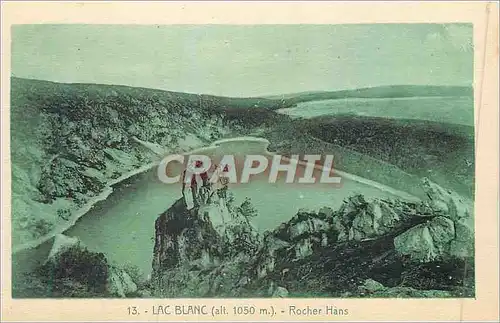 Cartes postales 13 lac blanc(alt 1050 m) rocher hans