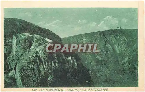 Cartes postales 142 le hohneck(alt 1366 m) vu du spitzkoeffe